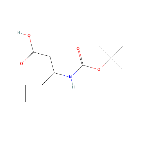 3-cyclobutyl-3-[(2-methylpropan-2-yl)oxycarbonylamino]propanoic acid (CAS: 903094-78-0) - Related Chemical Product