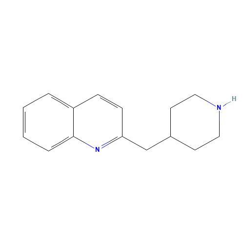 2-(piperidin-4-ylmethyl)quinoline (CAS: 222305-95-5) - Chemical Structure and Molecular Formula 