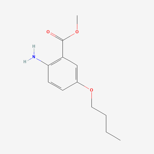 methyl 2-amino-5-butoxybenzoate (CAS: 946604-94-0) - Chemical Structure and Molecular Formula 