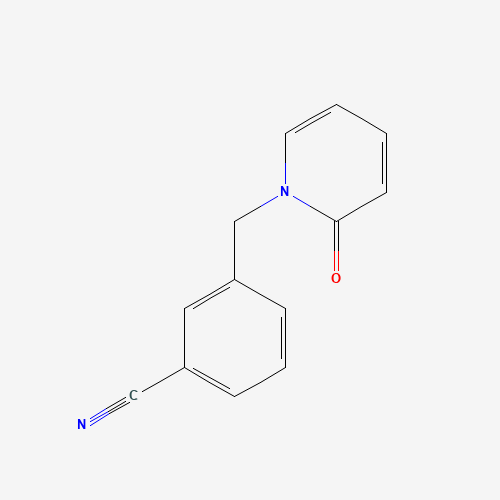 3-[(2-oxopyridin-1-yl)methyl]benzonitrile (CAS: 62455-71-4) - Chemical Structure and Molecular Formula 