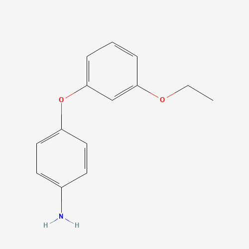 4-(3-ethoxyphenoxy)aniline (CAS: 801989-82-2) - Chemical Structure and Molecular Formula 