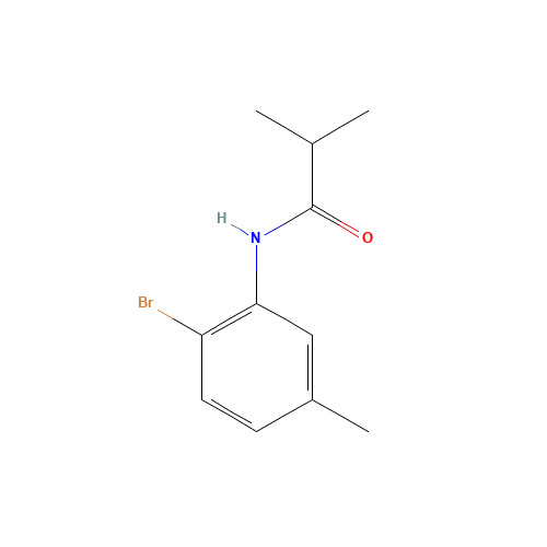 N-(2-bromo-5-methylphenyl)-2-methylpropanamide (CAS: 857274-12-5) - Chemical Structure and Molecular Formula 