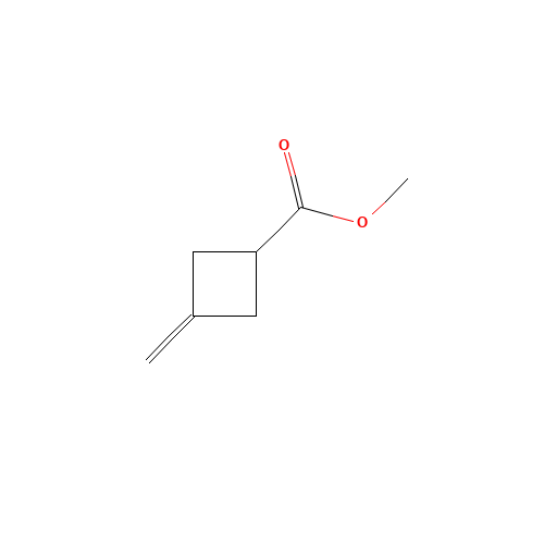 methyl 3-methylidenecyclobutane-1-carboxylate (CAS: 15963-40-3) - Chemical Structure and Molecular Formula 