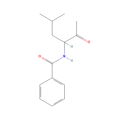 N-(5-methyl-2-oxohexan-3-yl)benzamide (CAS: 21709-70-6) - Chemical Structure and Molecular Formula 