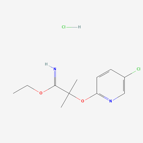 ethyl 2-(5-chloropyridin-2-yl)oxy-2-methylpropanimidate;hydrochloride (CAS: 1252672-74-4) - Related Chemical Product