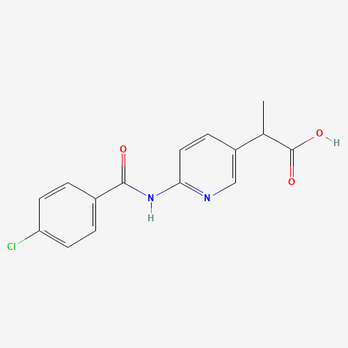 2-[6-[(4-chlorobenzoyl)amino]pyridin-3-yl]propanoic acid (CAS: 1419603-71-6) - Related Chemical Product