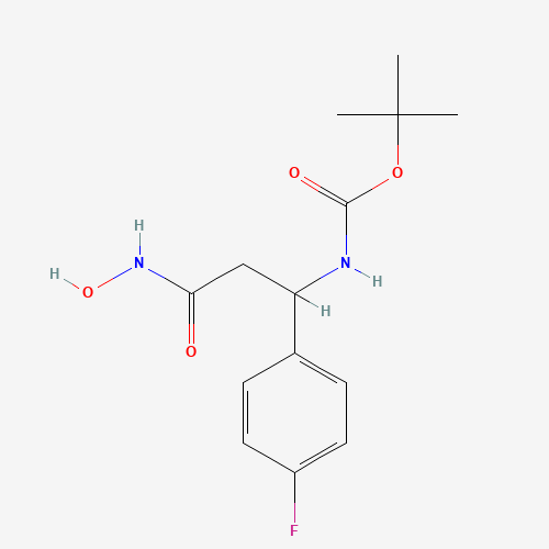 tert-butyl N-[1-(4-fluorophenyl)-3-(hydroxyamino)-3-oxopropyl]carbamate (CAS: 898404-67-6) - Related Chemical Product