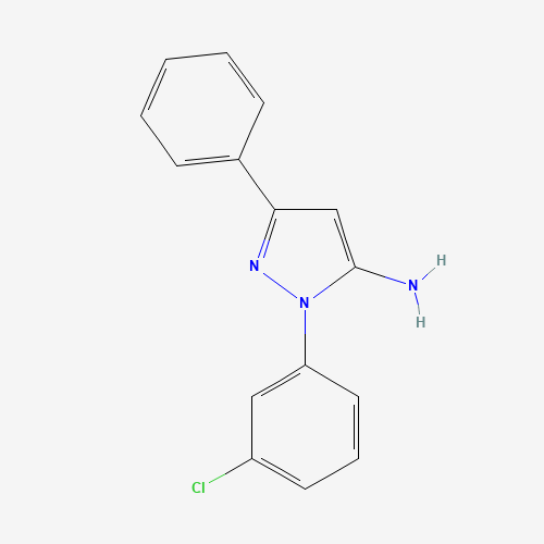 2-(3-chlorophenyl)-5-phenylpyrazol-3-amine (CAS: 618098-26-3) - Related Chemical Product