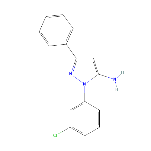 2-(3-chlorophenyl)-5-phenylpyrazol-3-amine (CAS: 618098-26-3) - Related Chemical Product