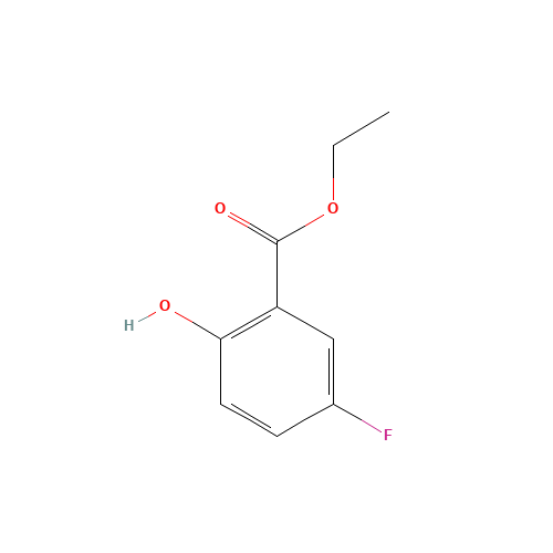ethyl 5-fluoro-2-hydroxybenzoate (CAS: 443-12-9) - Chemical Structure and Molecular Formula 