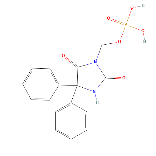(2,5-dioxo-4,4-diphenylimidazolidin-1-yl)methyl dihydrogen phosphate (CAS: 93390-81-9) - Related Chemical Product