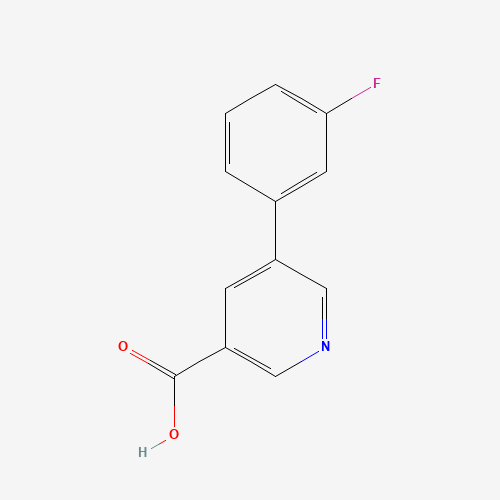 5-(3-fluorophenyl)pyridine-3-carboxylic acid (CAS: 181705-88-4) - Chemical Structure and Molecular Formula 