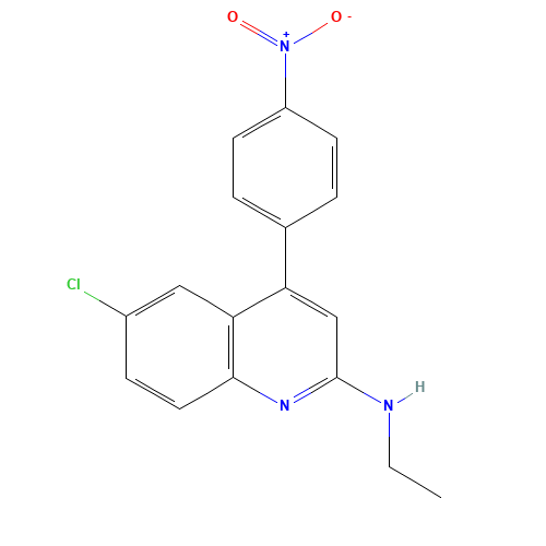6-chloro-N-ethyl-4-(4-nitrophenyl)quinolin-2-amine (CAS: 950852-94-5) - Related Chemical Product