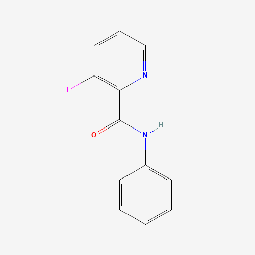 3-iodo-N-phenylpyridine-2-carboxamide (CAS: 57841-90-4) - Chemical Structure and Molecular Formula 