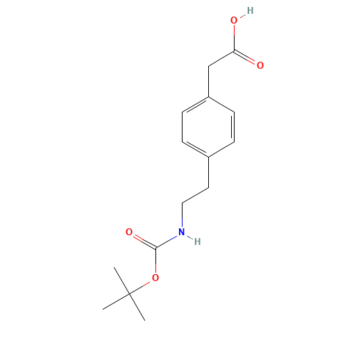 2-[4-[2-[(2-methylpropan-2-yl)oxycarbonylamino]ethyl]phenyl]acetic acid (CAS: 132691-14-6) - Related Chemical Product