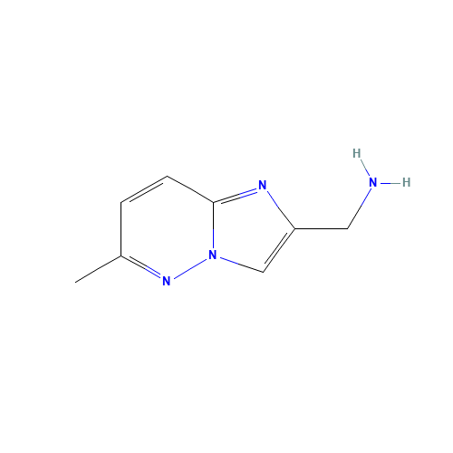 (6-methylimidazo[1,2-b]pyridazin-2-yl)methanamine (CAS: 1201597-28-5) - Chemical Structure and Molecular Formula 
