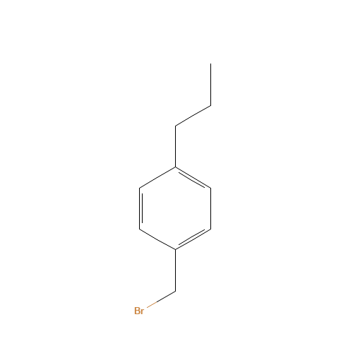 1-(bromomethyl)-4-propylbenzene (CAS: 91062-39-4) - Chemical Structure and Molecular Formula 