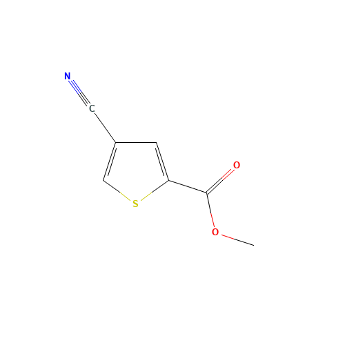 methyl 4-cyanothiophene-2-carboxylate (CAS: 67808-33-7) - Chemical Structure and Molecular Formula 