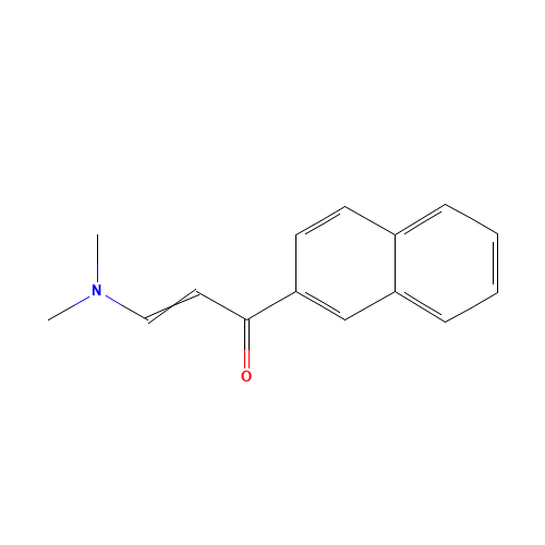 3-(dimethylamino)-1-naphthalen-2-ylprop-2-en-1-one (CAS: 139082-65-8) - Chemical Structure and Molecular Formula 
