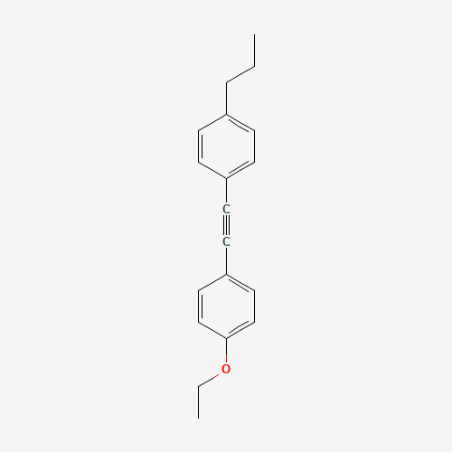 1-ethoxy-4-[2-(4-propylphenyl)ethynyl]benzene (CAS: 39969-29-4) - Chemical Structure and Molecular Formula 