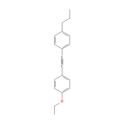 1-ethoxy-4-[2-(4-propylphenyl)ethynyl]benzene (CAS: 39969-29-4) - Chemical Structure and Molecular Formula 