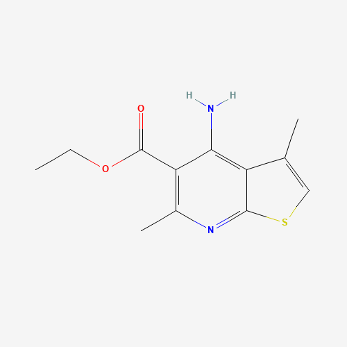 ethyl 4-amino-3,6-dimethylthieno[2,3-b]pyridine-5-carboxylate (CAS: 1312594-29-8) - Chemical Structure and Molecular Formula 