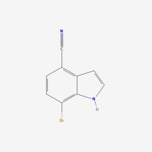 7-bromo-1H-indole-4-carbonitrile (CAS: 1258959-58-8) - Chemical Structure and Molecular Formula 