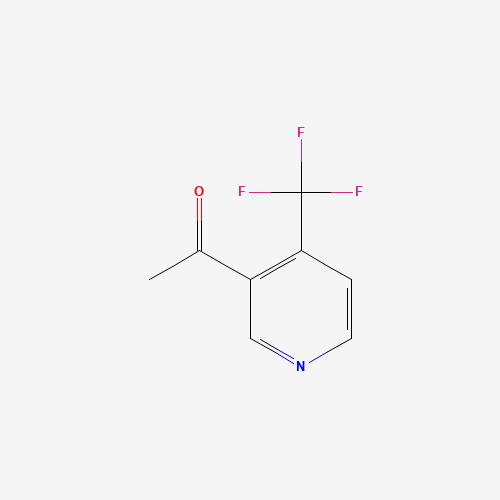 1-[4-(trifluoromethyl)pyridin-3-yl]ethanone (CAS: 955997-27-0) - Chemical Structure and Molecular Formula 