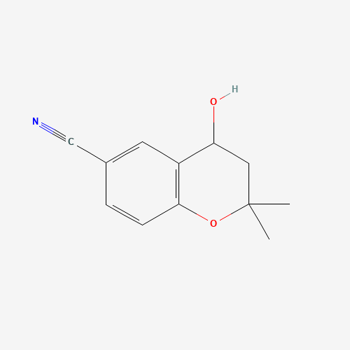 4-hydroxy-2,2-dimethyl-3,4-dihydrochromene-6-carbonitrile (CAS: 121021-89-4) - Related Chemical Product
