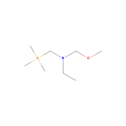 N-(methoxymethyl)-N-(trimethylsilylmethyl)ethanamine (CAS: 1111634-87-7) - Chemical Structure and Molecular Formula 