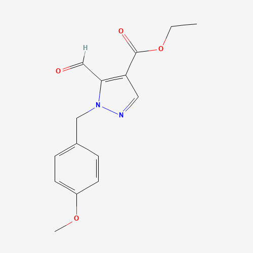 ethyl 5-formyl-1-[(4-methoxyphenyl)methyl]pyrazole-4-carboxylate (CAS: 1235314-11-0) - Related Chemical Product