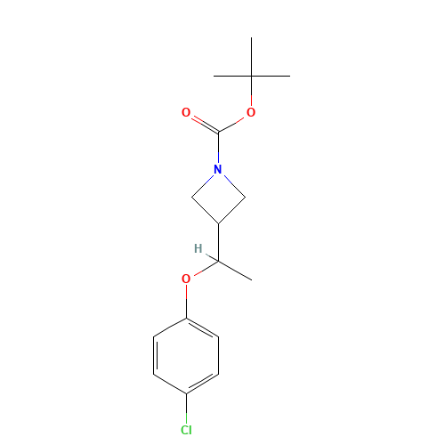 tert-butyl 3-[1-(4-chlorophenoxy)ethyl]azetidine-1-carboxylate (CAS: 1332301-92-4) - Related Chemical Product