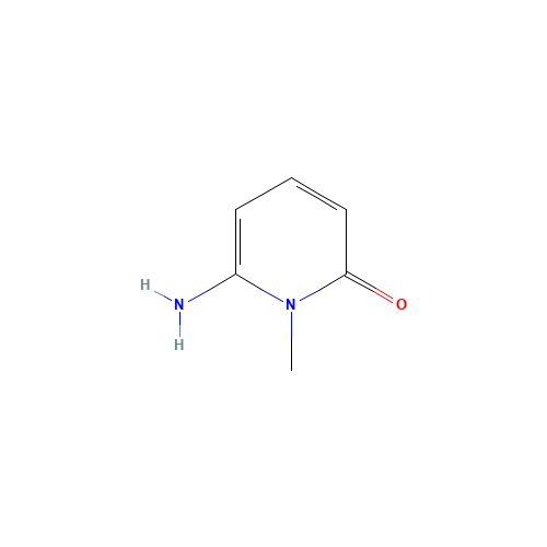 6-amino-1-methylpyridin-2-one (CAS: 17920-37-5) - Chemical Structure and Molecular Formula 