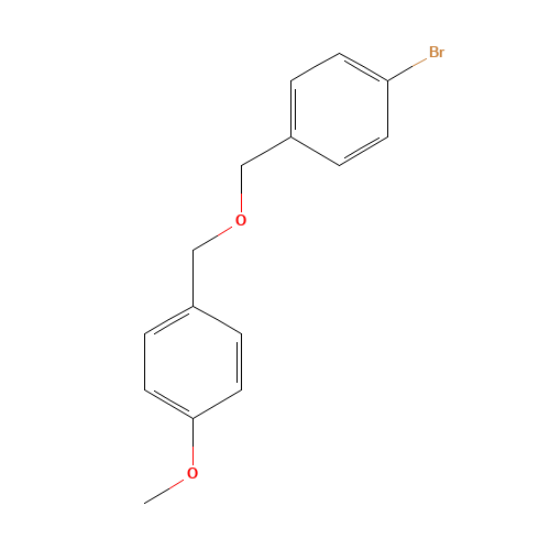1-bromo-4-[(4-methoxyphenyl)methoxymethyl]benzene (CAS: 890844-70-9) - Chemical Structure and Molecular Formula 