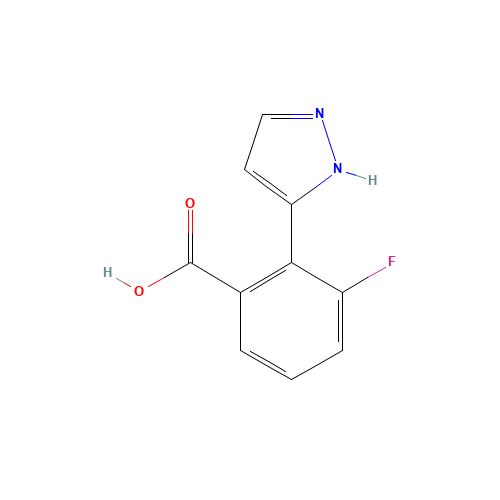 3-fluoro-2-(1H-pyrazol-5-yl)benzoic acid (CAS: 1293285-68-3) - Related Chemical Product