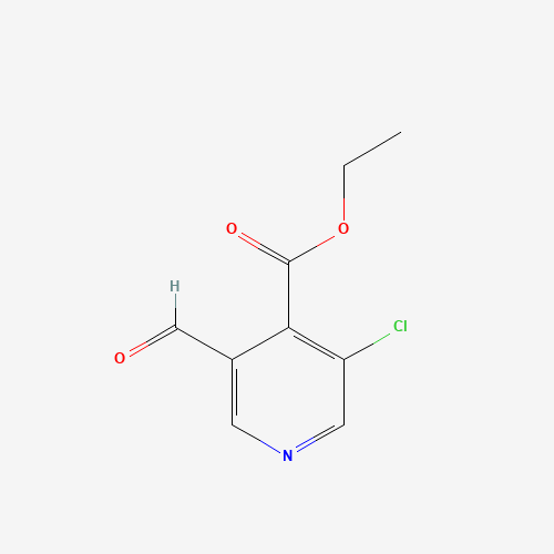 ethyl 3-chloro-5-formylpyridine-4-carboxylate (CAS: 1433204-22-8) - Chemical Structure and Molecular Formula 