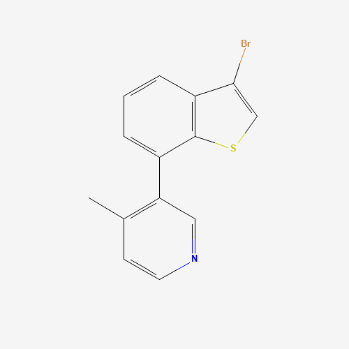 3-(3-bromo-1-benzothiophen-7-yl)-4-methylpyridine (CAS: 1428882-30-7) - Chemical Structure and Molecular Formula 