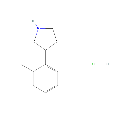 3-(2-methylphenyl)pyrrolidine;hydrochloride (CAS: 1187172-23-1) - Chemical Structure and Molecular Formula 