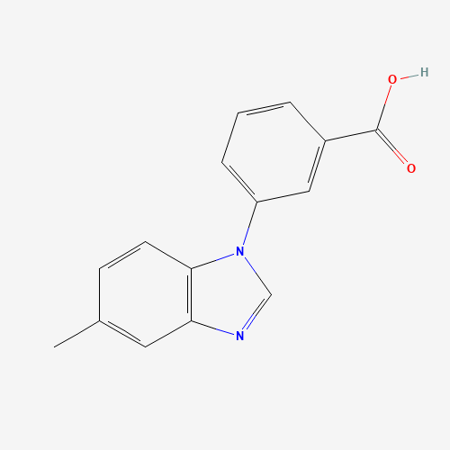 3-(5-methylbenzimidazol-1-yl)benzoic acid (CAS: 211555-39-4) - Chemical Structure and Molecular Formula 