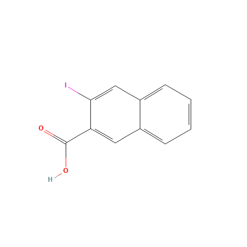 3-iodonaphthalene-2-carboxylic acid (CAS: 63212-42-0) - Chemical Structure and Molecular Formula 