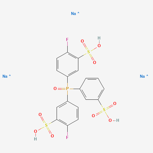 trisodium;2-fluoro-5-[(4-fluoro-3-sulfonatophenyl)-(3-sulfonatophenyl)phosphoryl]benzenesulfonate (CAS: 1025482-62-5) - Related Chemical Product