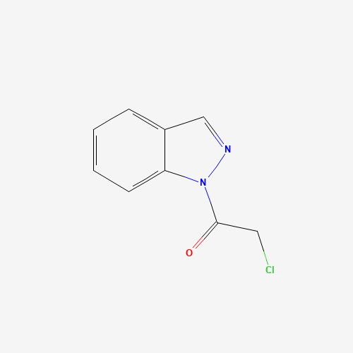 2-chloro-1-indazol-1-ylethanone (CAS: 244017-81-0) - Chemical Structure and Molecular Formula 