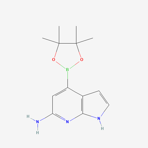 4-(4,4,5,5-tetramethyl-1,3,2-dioxaborolan-2-yl)-1H-pyrrolo[2,3-b]pyridin-6-amine (CAS: 943323-56-6) - Related Chemical Product