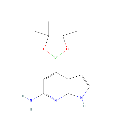 4-(4,4,5,5-tetramethyl-1,3,2-dioxaborolan-2-yl)-1H-pyrrolo[2,3-b]pyridin-6-amine (CAS: 943323-56-6) - Related Chemical Product