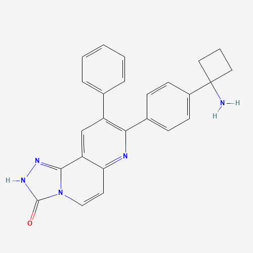 8-[4-(1-aminocyclobutyl)phenyl]-9-phenyl-2H-[1,2,4]triazolo[3,4-f][1,6]naphthyridin-3-one (CAS: 1032349-93-1) - Related Chemical Product