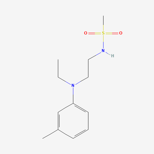 N-[2-(N-ethyl-3-methylanilino)ethyl]methanesulfonamide (CAS: 37717-68-3) - Chemical Structure and Molecular Formula 