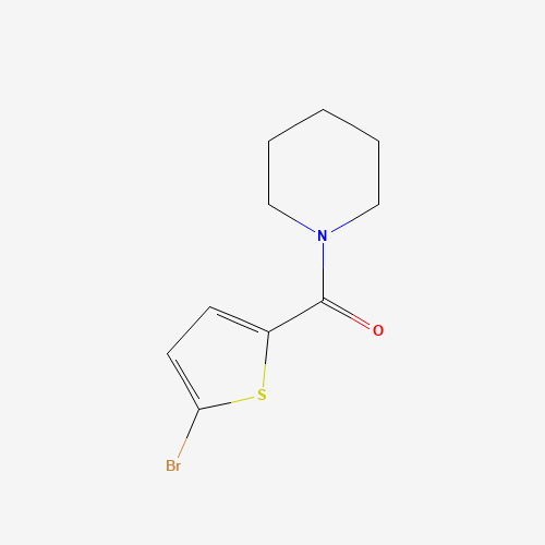 (5-bromothiophen-2-yl)-piperidin-1-ylmethanone (CAS: 626242-11-3) - Chemical Structure and Molecular Formula 
