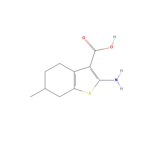 2-amino-6-methyl-4,5,6,7-tetrahydro-1-benzothiophene-3-carboxylic acid (CAS: 1022396-45-7) - Related Chemical Product