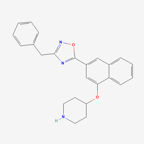3-benzyl-5-(4-piperidin-4-yloxynaphthalen-2-yl)-1,2,4-oxadiazole (CAS: 1443208-84-1) - Related Chemical Product