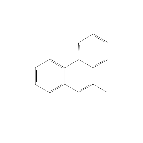 1,9-dimethylphenanthrene (CAS: 20291-73-0) - Chemical Structure and Molecular Formula 